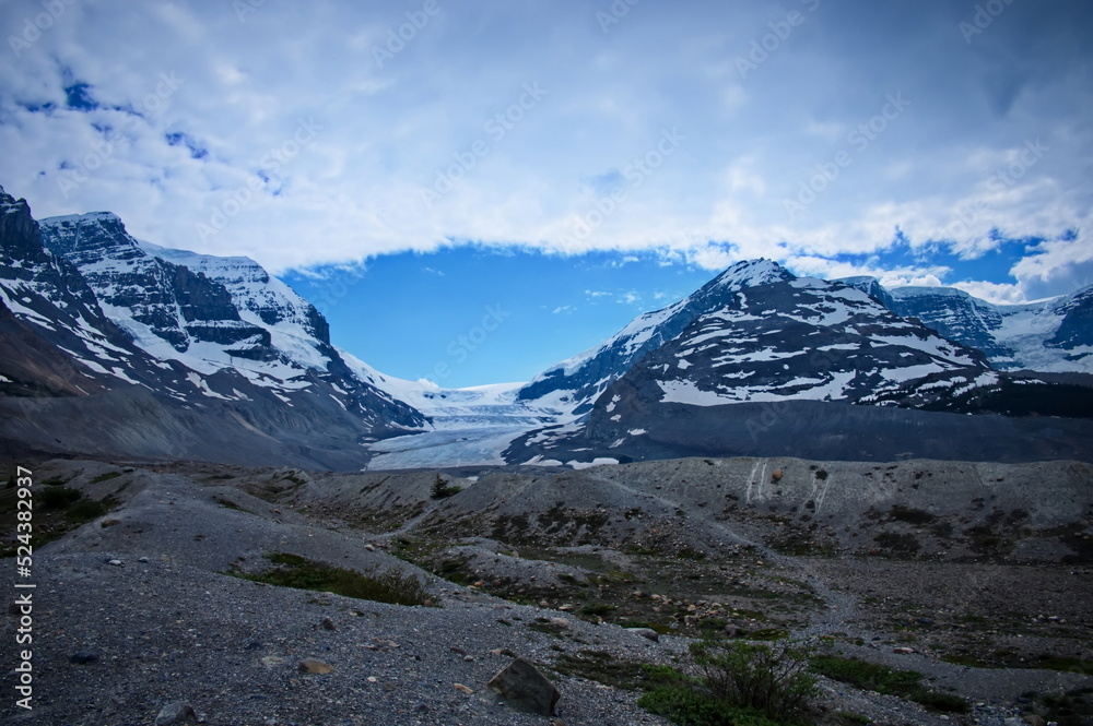 Glacier and mountains in Canada