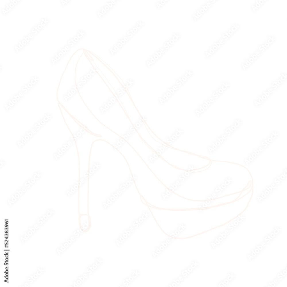 woman heel drawing woman heel drawing
