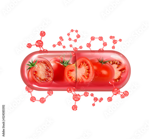 tomato in the capsule, lycopene