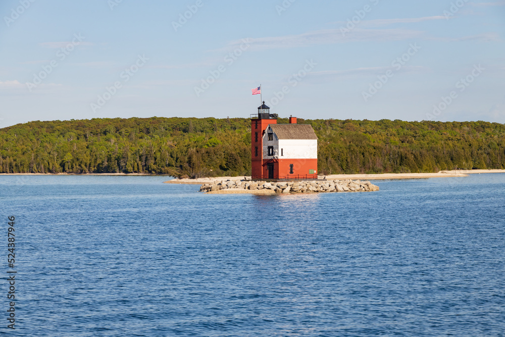 Round Island Light, lighthouse in Michigan