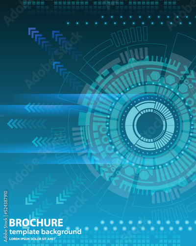 technology communication hi tech template background four