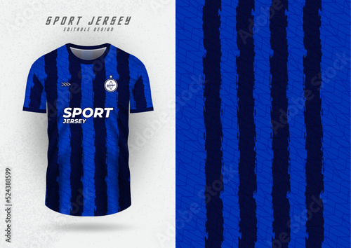 Background mockup for sports jerseys, jerseys, running shirts, navy blue stripes.