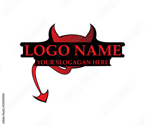 creative modern vector devil logo