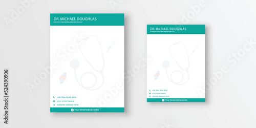 Medical Doctors Prescription Letterhead Design Pad