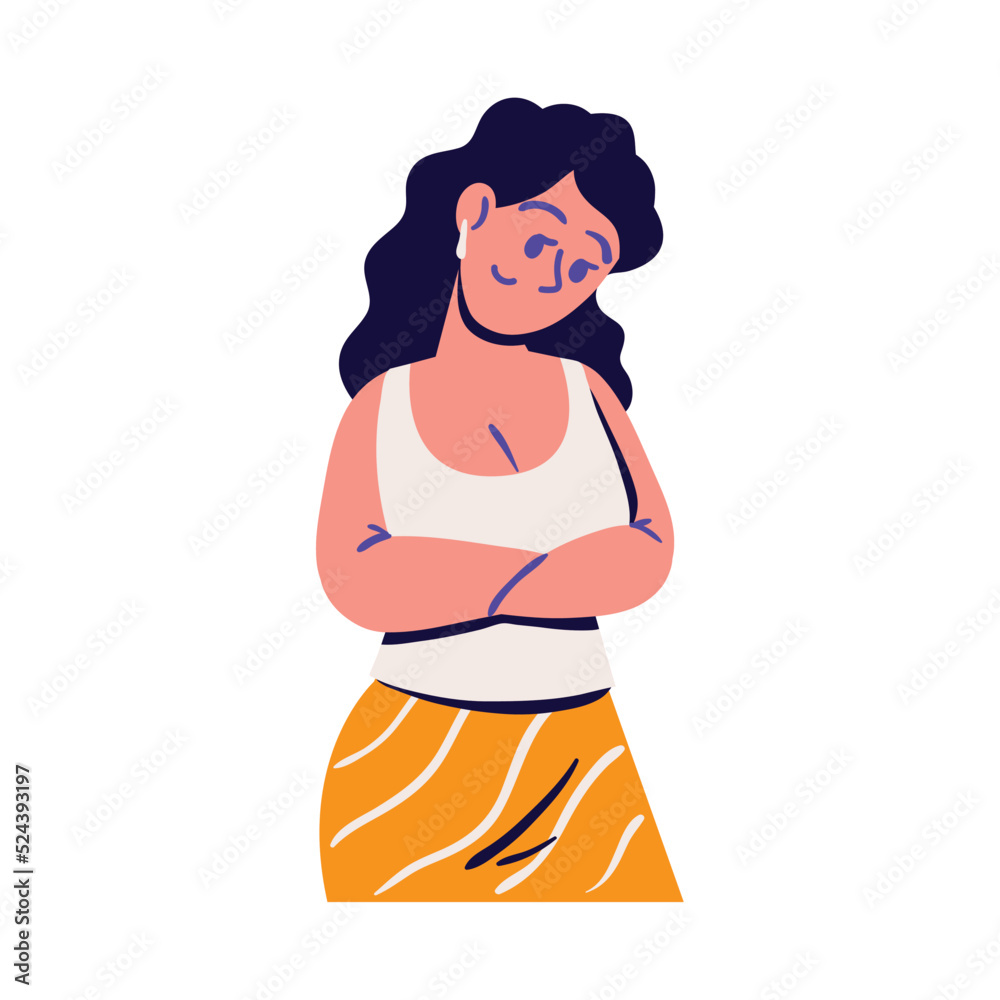 young woman character young woman character
