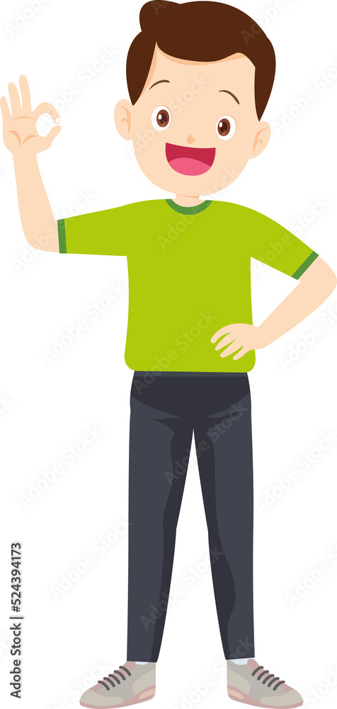 people training exercise cartoon character