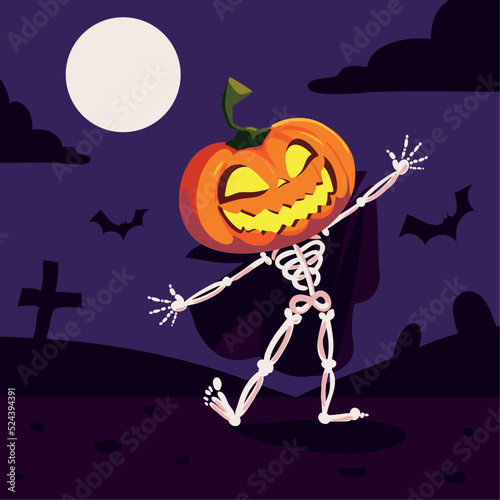 halloween pumpkin character