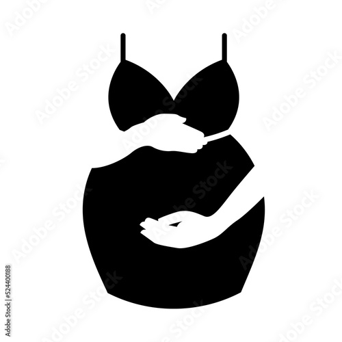 pregnant woman Icon Flat vector Pictogram 