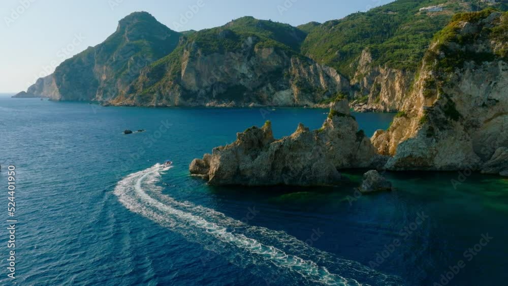 Drone footage of the island of Corfu Greece