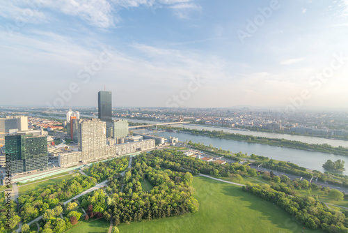 Vienna cityscape before the sunset