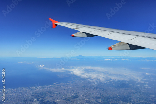 富士山と飛行機