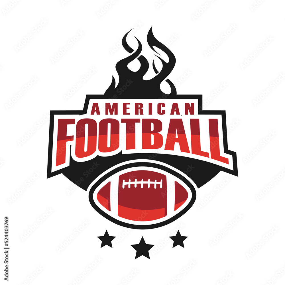logo american football template illustration logo american football template illustration