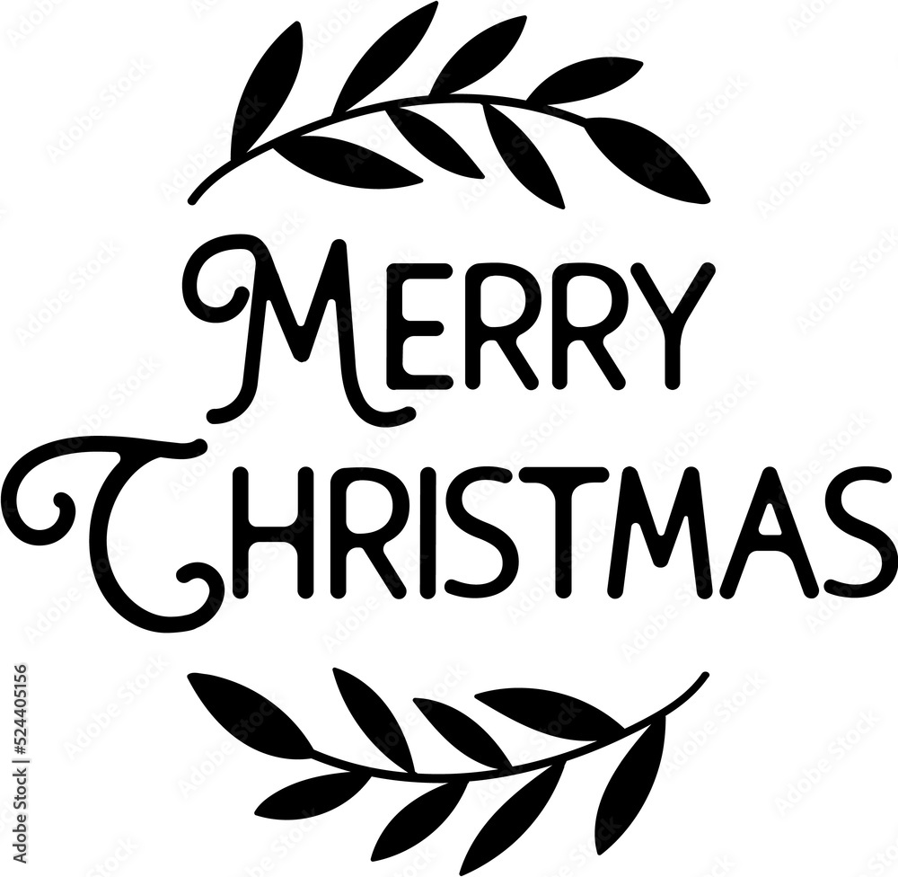 Christmas illustration on transparent background