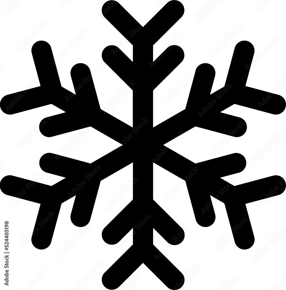 snowflake illustration on transparent background snowflake illustration on transparent background