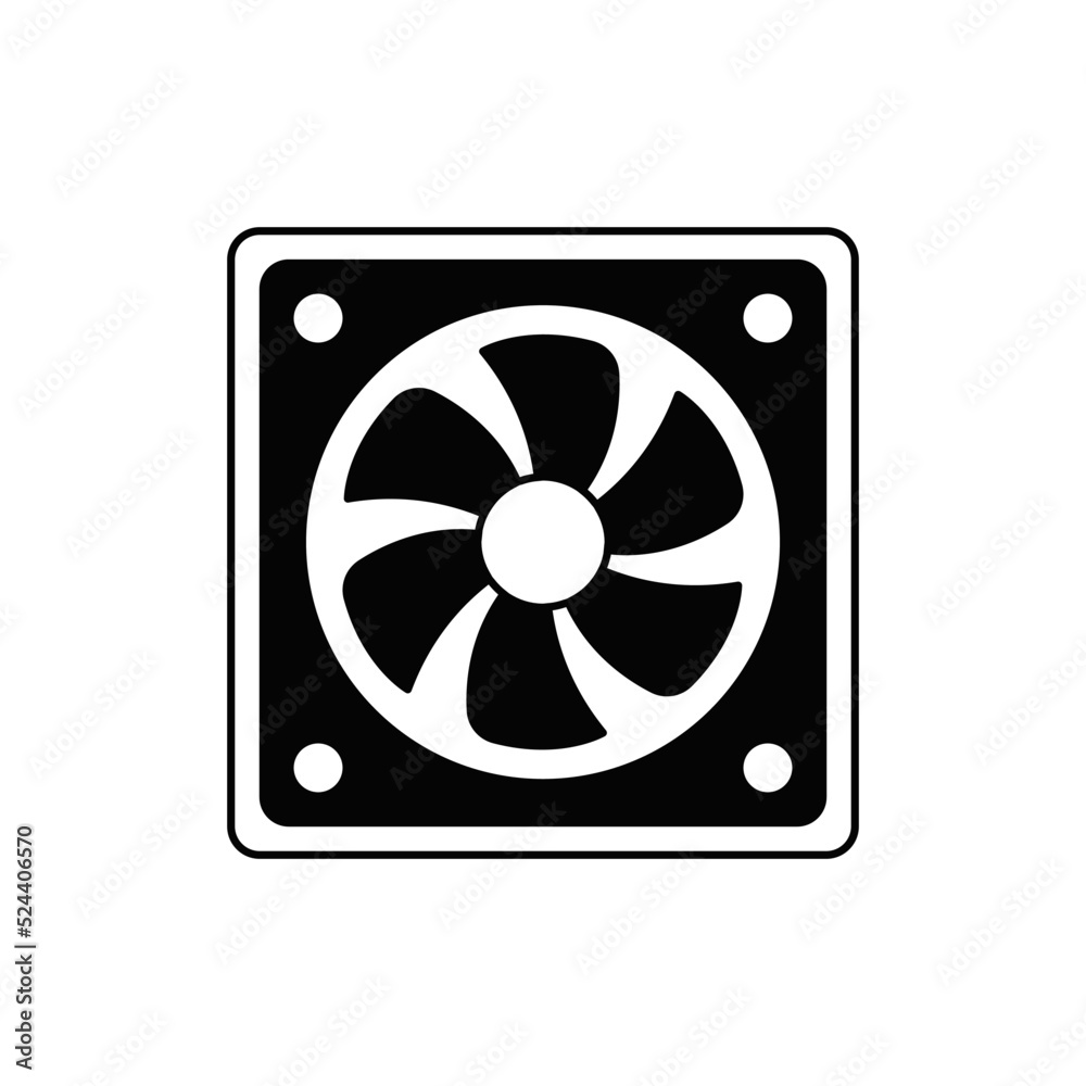 cooler fan icon in black flat glyph, filled style isolated on white background cooler fan icon in black flat glyph, filled style isolated on white background