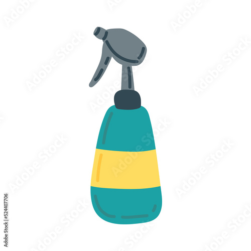 Spray gun for gardening. Flat vector illustration