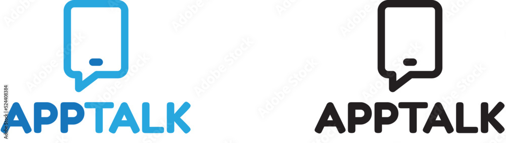 Aapp talk logo template Aapp talk logo template