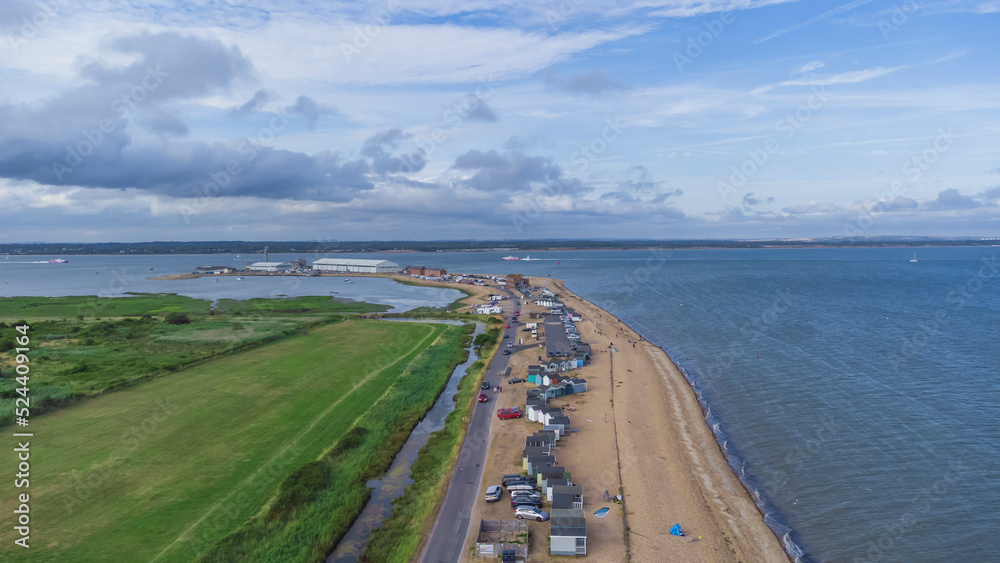Calshot Beach, Beach in Calshot, England, UK Calshot Beach, Beach in Calshot, England, UK
