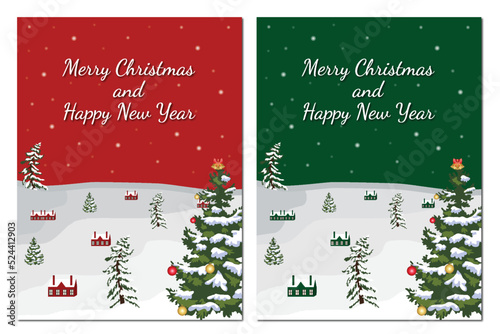christmas greeting card vector illustration design
