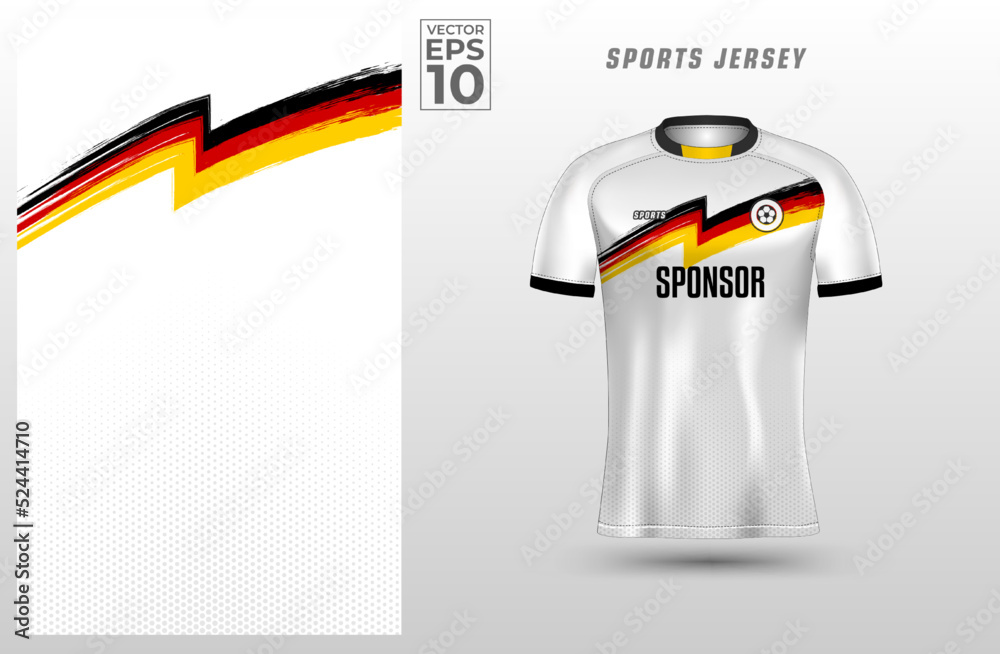 Soccer Jersey Template Sport Tshirt Design Stock Illustration