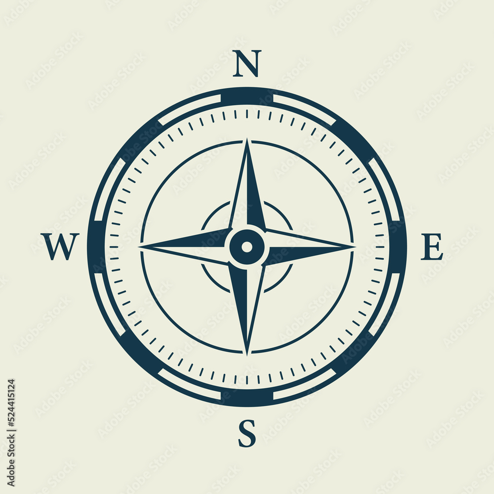 Adventure Direction Arrow to North South West East Orientation Navigator Modern Sign. Compass Map Silhouette Icon. Rose Wind Navigation Retro Equipment Glyph Pictogram. Isolated Vector Illustration Adventure Direction Arrow to North South West East Orientation Navigator Modern Sign. Compass Map Silhouette Icon. Rose Wind Navigation Retro Equipment Glyph Pictogram. Isolated Vector Illustration
