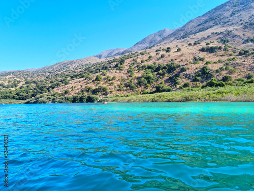 Kournas lake in Crete island, Greece