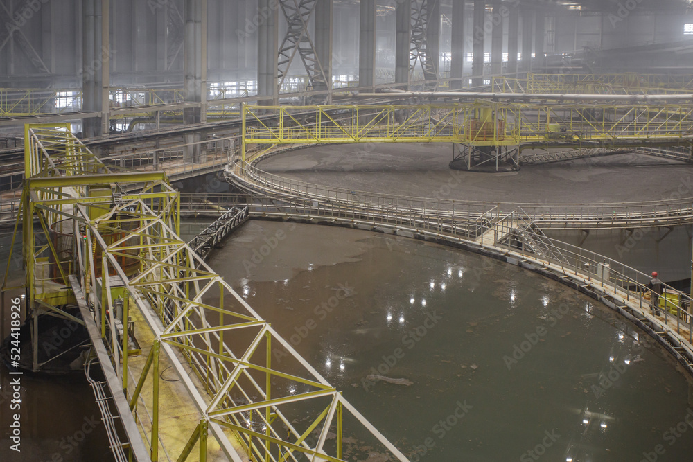Equipment for ore separation in fertilizer foundry. Equipment for ore separation in fertilizer foundry.