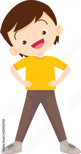 people training exercise cartoon character