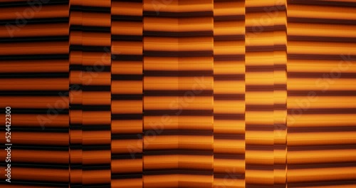 Wallpaper Mural 3d render with black-orange corners surface Torontodigital.ca