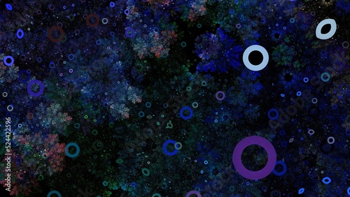 Paint Movement. Color Dream series. Composition of gradients and spectral hues for subject of imagination, creativity and art painting