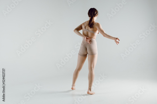 Wallpaper Mural Young woman dancer dancing high heels dance Torontodigital.ca