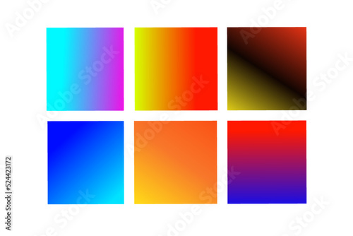 Fototapeta Naklejka Na Ścianę i Meble -  Vector Abstract gradient set background, Elegant bright with gradient. A new side to your web, banner, cover template, poster, banner and more
