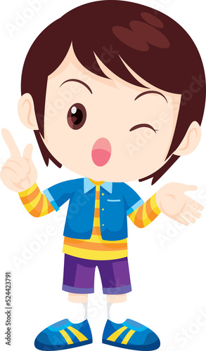 children or kids cartoon character