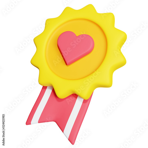 Badge 3D Illustration