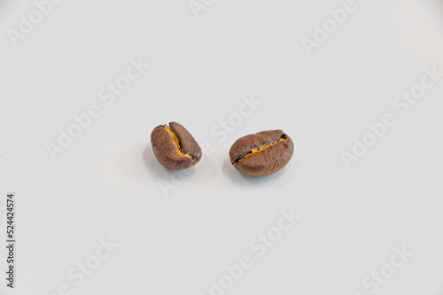 portrait of coffee bean, close up