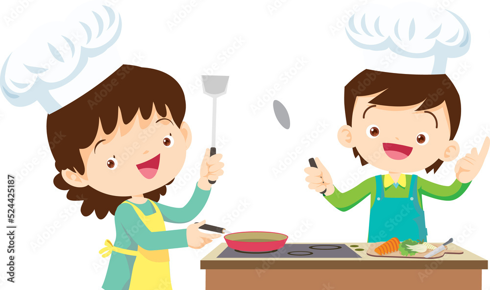 happy family cooking in the kitchen concept happy family cooking in the kitchen concept