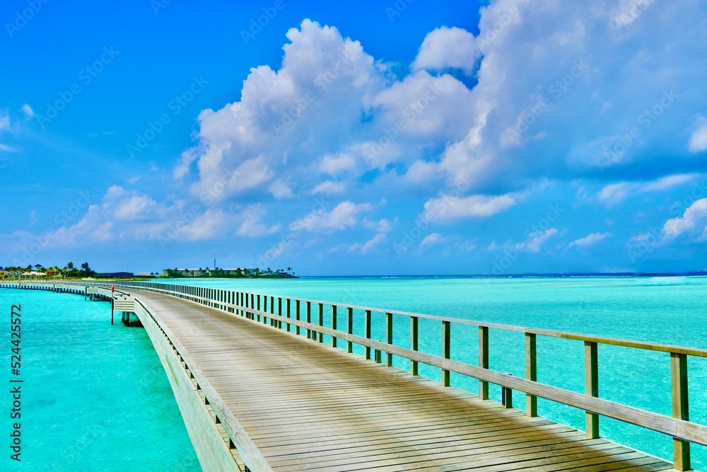 Malediven wunderschöner Blick auf die Lagune 