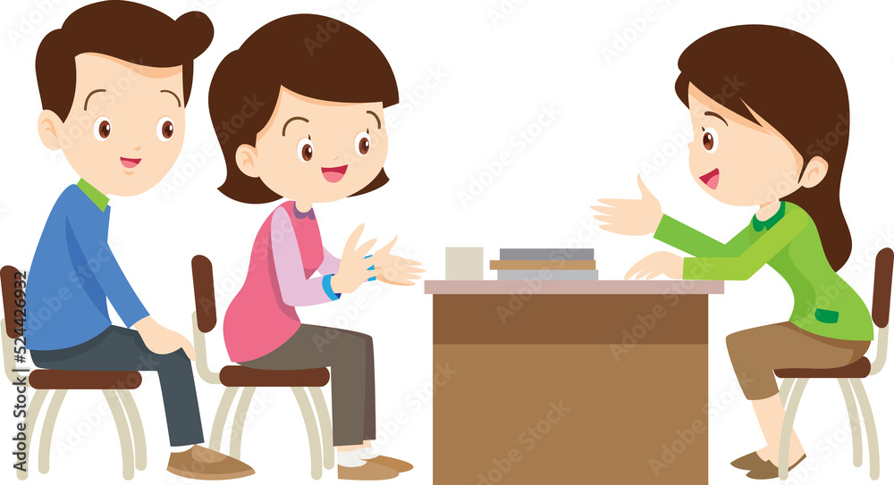 Family character-father mother and children Family character-father mother and children