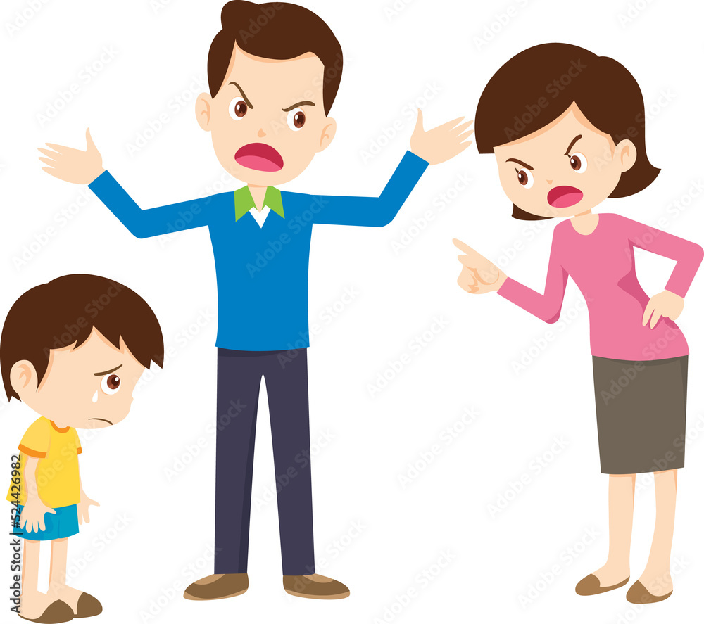 Family character-father mother and children Family character-father mother and children