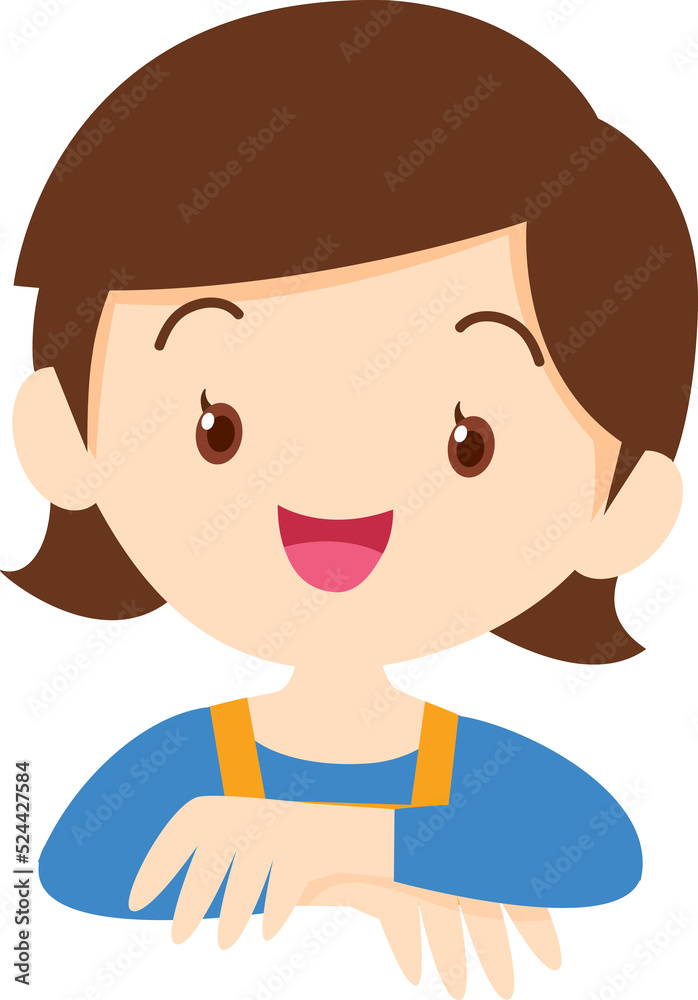Family character-father mother and children Family character-father mother and children
