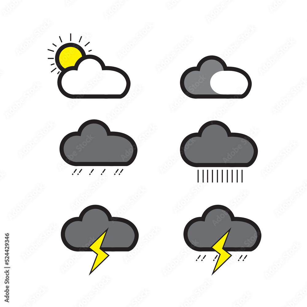 weather indication symbol, vector logo icon weather indication symbol, vector logo icon