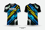 Futuristic Jersey Design Template Soccer Club Uniform T shirt Front And Back