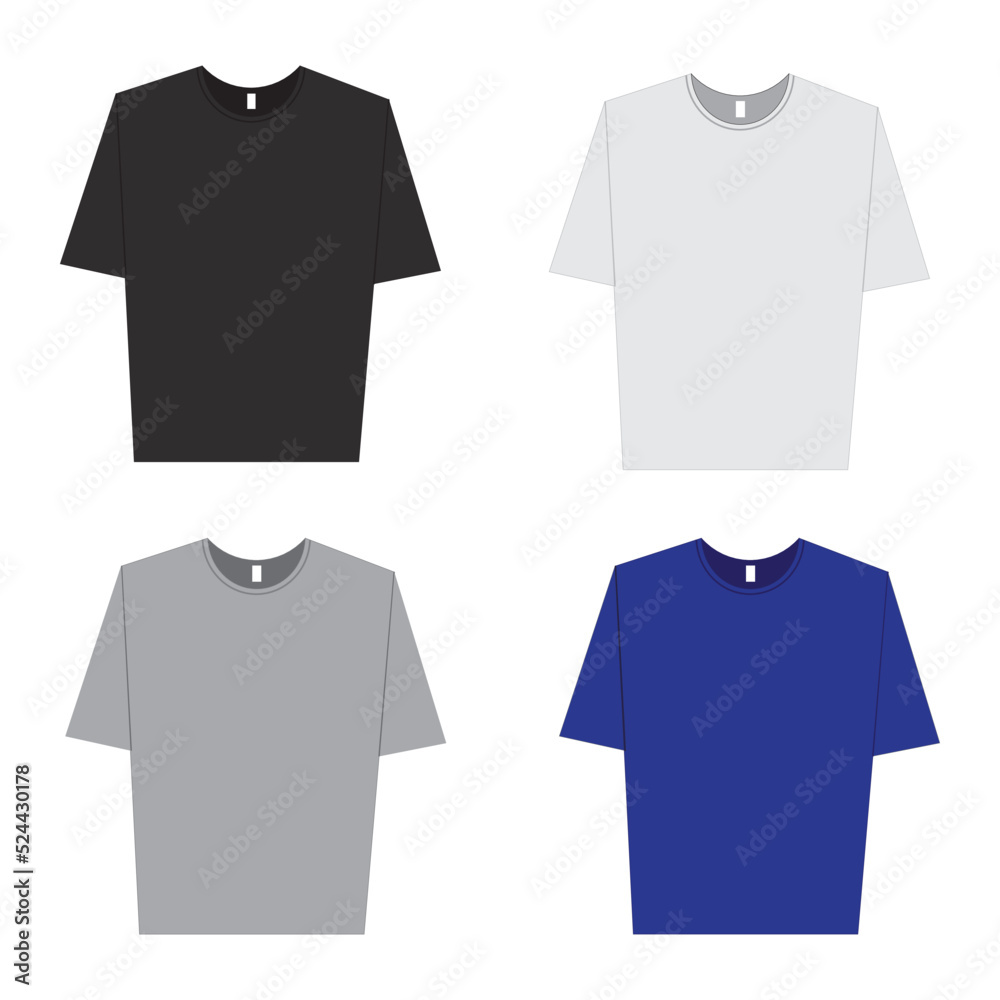 Naklejka premium assorted color t-shirt icon , vector logo icon
