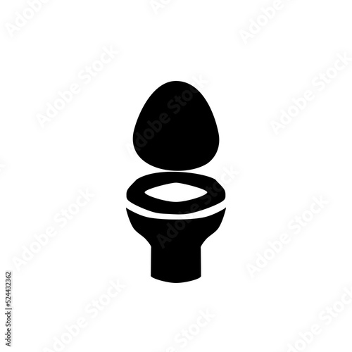 Toilet seat icon wc logo