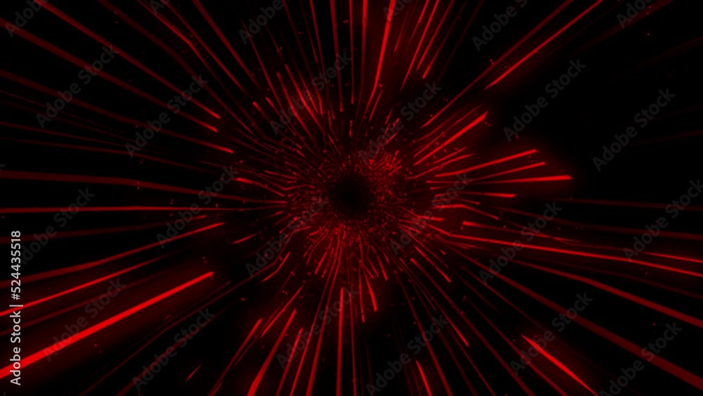 Abstract Red tunnel background - red background Vj loop