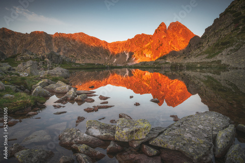 Reflection in mountain lake (Retezat National Park)