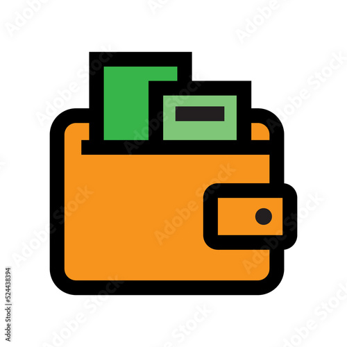colored icon of meteorite on white background