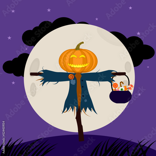 Premium Vector  Spooky month celebration halloween vector illustration set