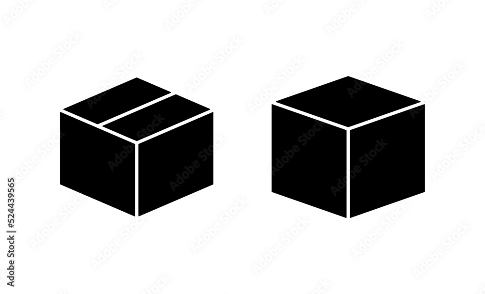 Box icon vector. box sign and symbol, parcel, package Box icon vector. box sign and symbol, parcel, package
