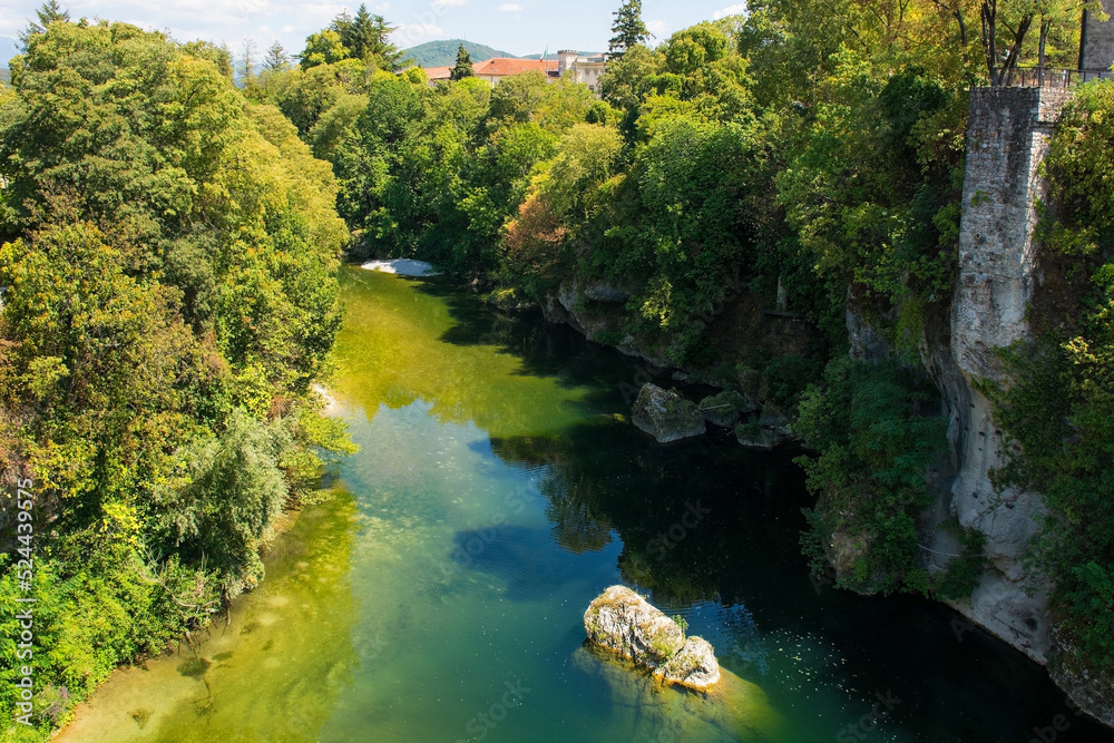 The Natisone River near the village of Cividale del Friuli in Udine Province, Friuli-Venezia Giulia, north east Italy
